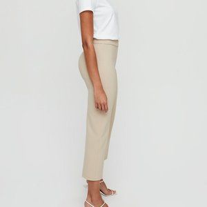 Aritzia Babaton Halsey Pants Size 6 Beige NWT